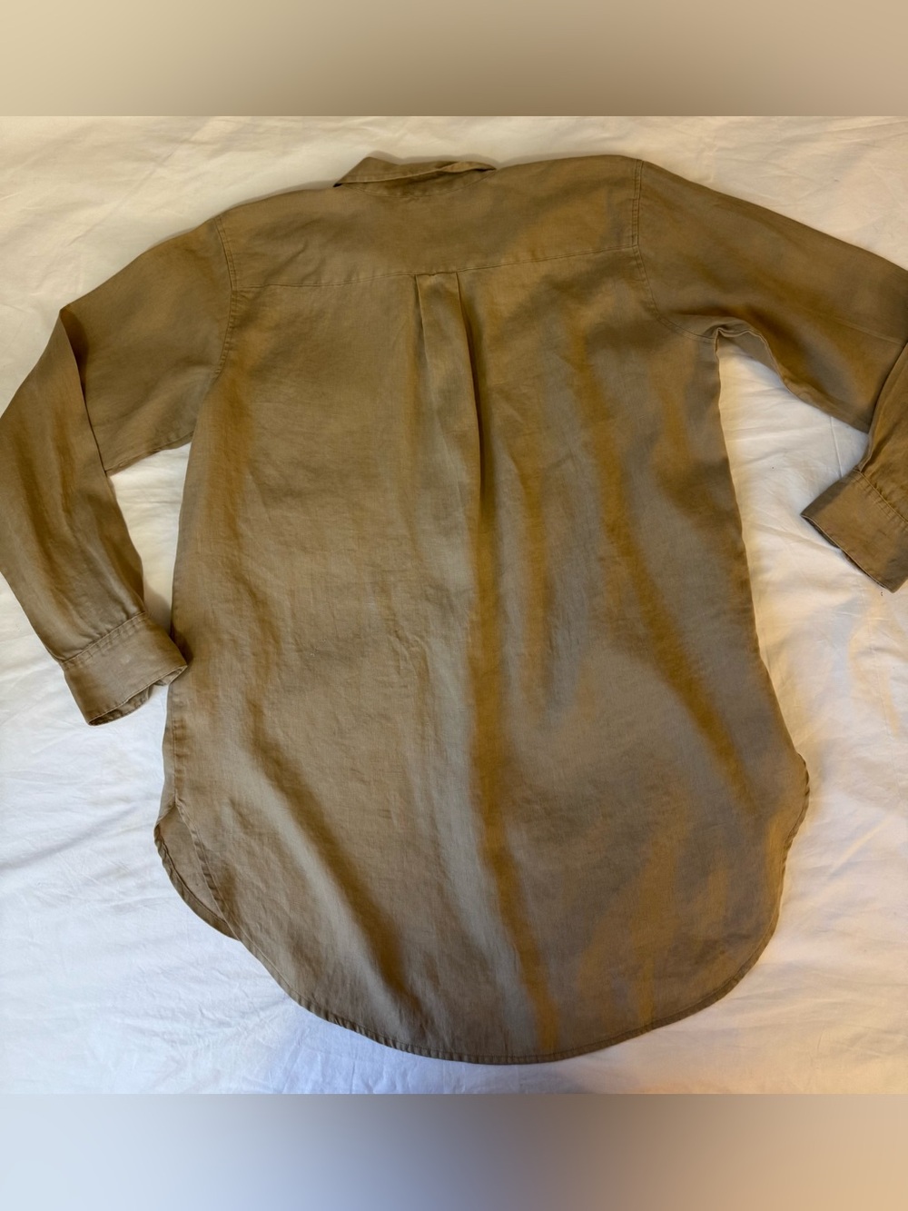 LRL Ralph Lauren Linen Tunic Top Womens Size Large Popover Lagenlook VTG - Picture 5 of 10